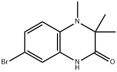 7-bromo-3,3,4-trimethyl-3,4-dihydroquinoxalin-2(1H)-one Struktur