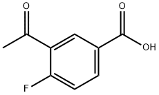 3-acetyl-4-fluorobenzoic acid Struktur