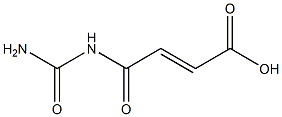 2-Butenoic acid,4-[(aminocarbonyl)amino]-4-oxo- 化学構造式