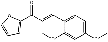 (2E)-3-(2,4-dimethoxyphenyl)-1-(furan-2-yl)prop-2-en-1-one Structure