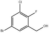 (5-Bromo-3-chloro-2-fluorophenyl)methanol Structure