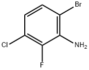 6-溴-3-氯-2-氟苯胺, 1515343-57-3, 结构式