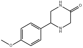 5-(4-methoxyphenyl)piperazin-2-one Structure