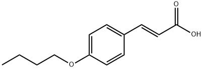 (2E)-3-(4-butoxyphenyl)prop-2-enoic acid Structure