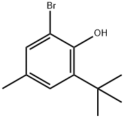 2-溴-6-叔丁基-4-甲基苯酚,1516-93-4,结构式