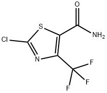 2-Chloro-4-(trifluoromethyl)thiazole-5-carboxamide Structure