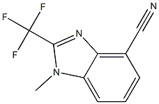 1-甲基-2-(三氟甲基)-1H-苯并[D]咪唑-4-甲腈,1519218-26-8,结构式