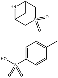 4-メチルベンゼンスルホン酸3-チア-6-アザビシクロ[3.1.1]ヘプタン3,3-ジオキシド 化学構造式