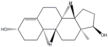 (3S,8R,9S,10R,13S,14S,17R)-10,13-dimethyl-2,3,6,7,8,9,11,12,14,15,16,17-dodecahydro-1H-cyclopenta[a]phenanthrene-3,17-diol Struktur