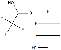 5,5-difluoro-2-azaspiro[3.3]heptane trifluoroacetate Struktur
