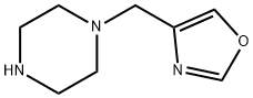 1-[(1,3-oxazol-4-yl)methyl]piperazine 结构式