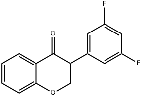 3-(3,5-Difluoro-phenyl)-chroman-4-one,1529771-72-9,结构式