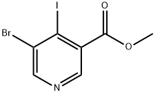METHYL-5-BROMO-4-IODONICOTINIC ACID 化学構造式