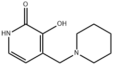 2(1H)-Pyridinone, 3-hydroxy-4-(1-piperidinylmethyl)- Struktur