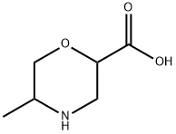 5-methylmorpholine-2-carboxylic acid Structure