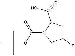 4-fluoro-1-[(2-methylpropan-2-yl)oxycarbonyl]pyrrolidine-2-carboxylic acid,1532642-59-3,结构式