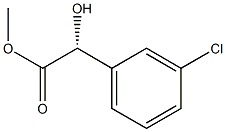 (R)-METHYL 2-(3-CHLOROPHENYL)-2-HYDROXYACETATE Struktur