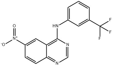 6-NITRO-N-(3-(TRIFLUOROMETHYL)PHENYL)QUINAZOLIN-4-AMINE Structure