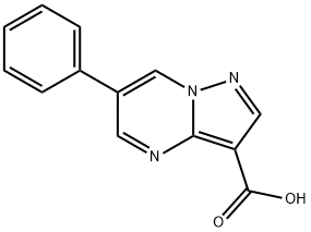 Pyrazolo[1,5-a]pyrimidine-3-carboxylic acid, 6-phenyl- Structure