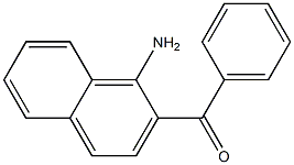 1-氨基-2-苯甲酰基萘 结构式