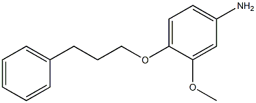 Benzenamine,3-methoxy-4-(3-phenylpropoxy)- Struktur