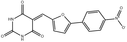 5-((5-(4-nitrophenyl)furan-2-yl)methylene)pyrimidine-2,4,6(1H,3H,5H)-trione Structure
