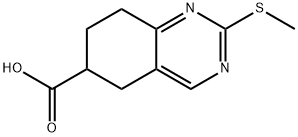 2-Methylsulfanyl-5,6,7,8-tetrahydro-quinazoline-6-carboxylic acid Struktur