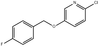 2-chloro-5-((4-fluorobenzyl)oxy)pyridine Struktur