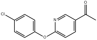 2-(4-氯苯氧基)-5-乙酰基吡啶 结构式