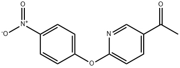 5-Acetyl-2-(4-nitrophenoxy) pyridine Struktur