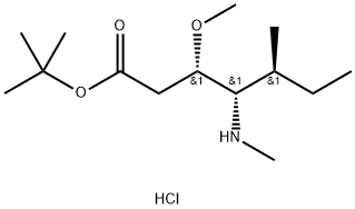 Heptanoic acid, 3-methoxy-5-methyl-4-(methylamino)-, 1,1-dimethylethyl ester, hydrochloride, [3S-(3R*,4R*,5R*)]- (9CI)|(3S,4S,5S)-3-甲氧基-5-甲基-4-(甲基氨基)庚酸叔丁酯盐酸盐