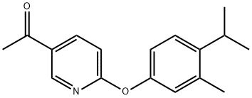 5-Acetyl-2-(4-isopropyl-3-methylphenoxy) pyridine Struktur