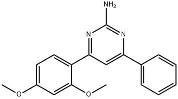 4-(2,4-dimethoxyphenyl)-6-phenylpyrimidin-2-amine Structure