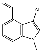 1H-Indole-4-carboxaldehyde, 3-chloro-1-methyl- Struktur