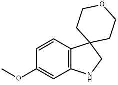 6-Methoxy-1,2-dihydrospiro[indole-3,4-oxane] Structure