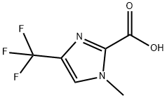 1-METHYL-4-(TRIFLUOROMETHYL)-1H-IMIDAZOLE-2-CARBOXYLIC ACID Structure