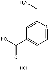 2-(aminomethyl)pyridine-4-carboxylic acid dihydrochloride Struktur