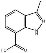 3-METHYL-1H-INDAZOLE-7-CARBOXYLIC ACID,1555382-87-0,结构式