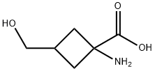 1-amino-3-(hydroxymethyl)cyclobutane-1-carboxylic acid Struktur