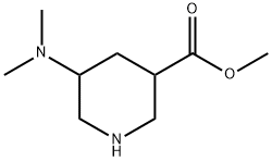 5-Dimethylamino-piperidine-3-carboxylic acid methyl ester Structure