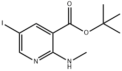 5-碘-2-甲氨基-烟酸叔丁酯, 1556958-94-1, 结构式