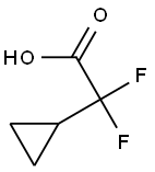 2-环丙基-2,2-二氟乙酸,1557661-16-1,结构式