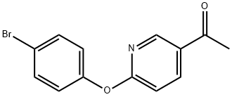 5-Acetyl-2-(4-bromophenoxy) pyridine Structure