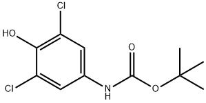 (3,5-Dichloro-4-hydroxy-phenyl)-carbamic acid tert-butyl ester Structure