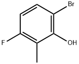 6-bromo-3-fluoro-2-methylphenol Struktur