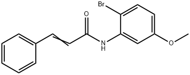 N-(2-溴-5-甲氧基苯基)肉桂酰胺,1562639-34-2,结构式