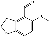 5-甲氧基-2,3-二氢-1-苯并呋喃-4-甲醛, 156297-81-3, 结构式