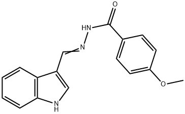 N'-(1H-indol-3-ylmethylene)-4-methoxybenzohydrazide Structure