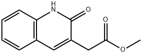 Methyl 2-(2-oxo-1,2-dihydroquinolin-3-yl)acetate 化学構造式