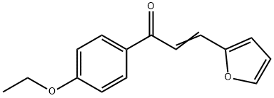 (2E)-1-(4-ethoxyphenyl)-3-(furan-2-yl)prop-2-en-1-one Struktur